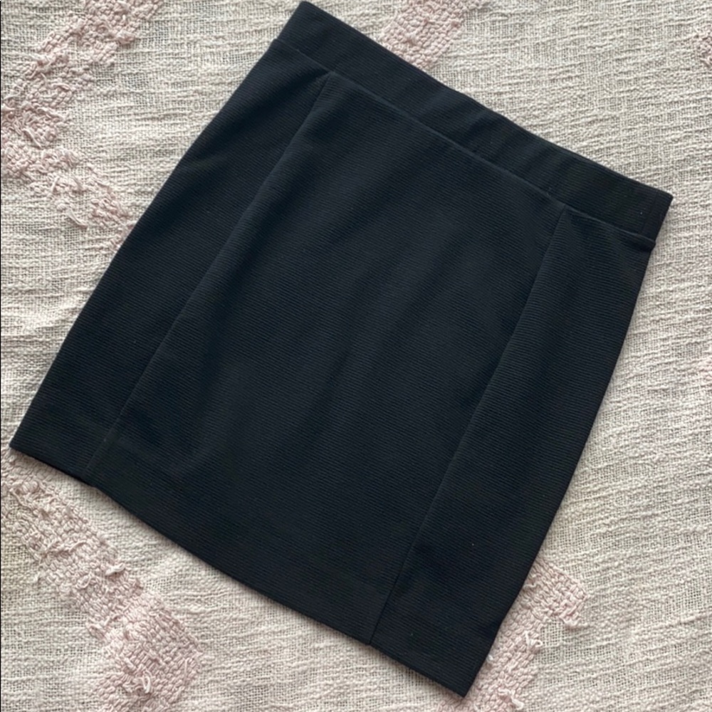 SOLD Madewell Black Mini Pencil Skirt Small Ribbed